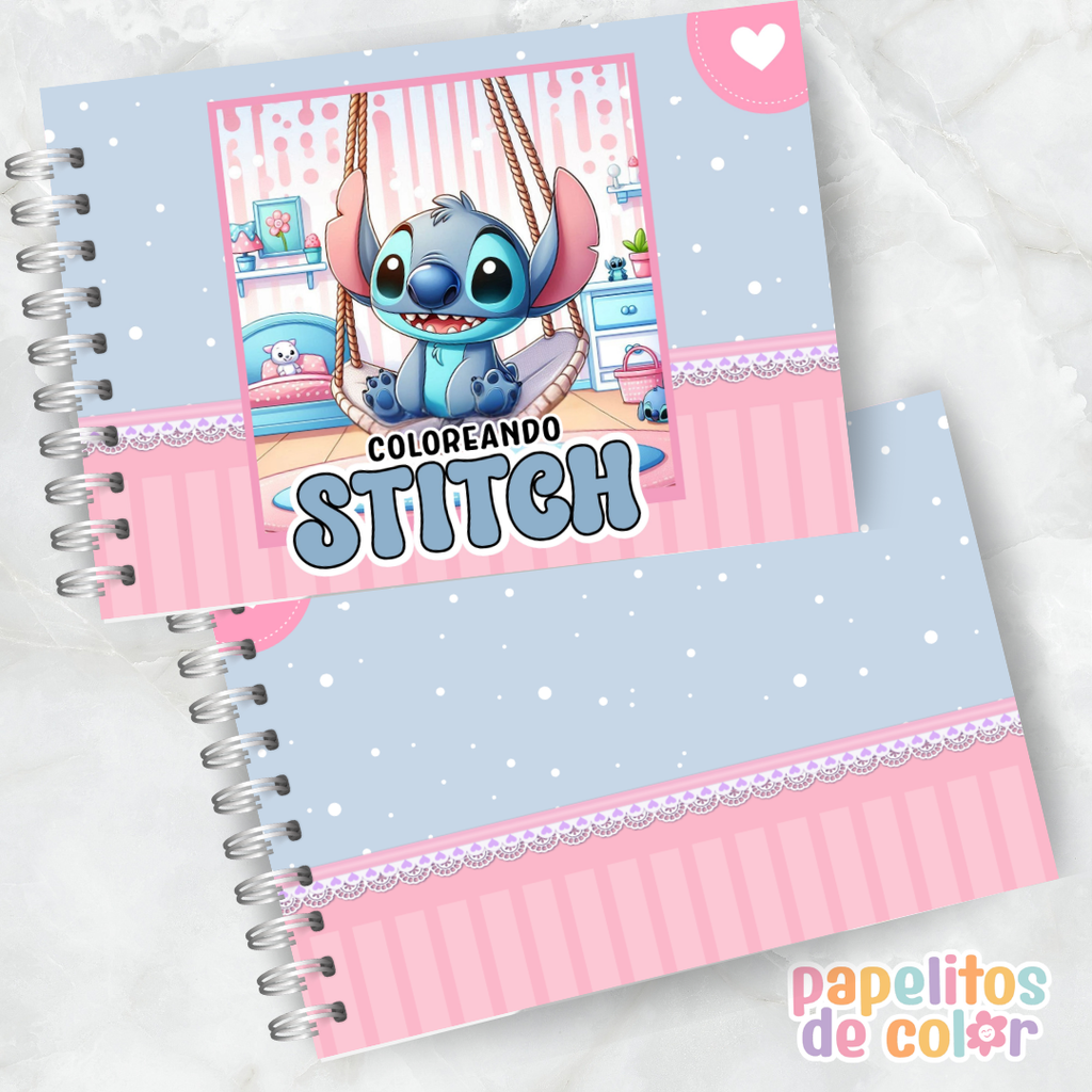 💙 Libro para Pintar Stitch Vol. 2 🌺✨