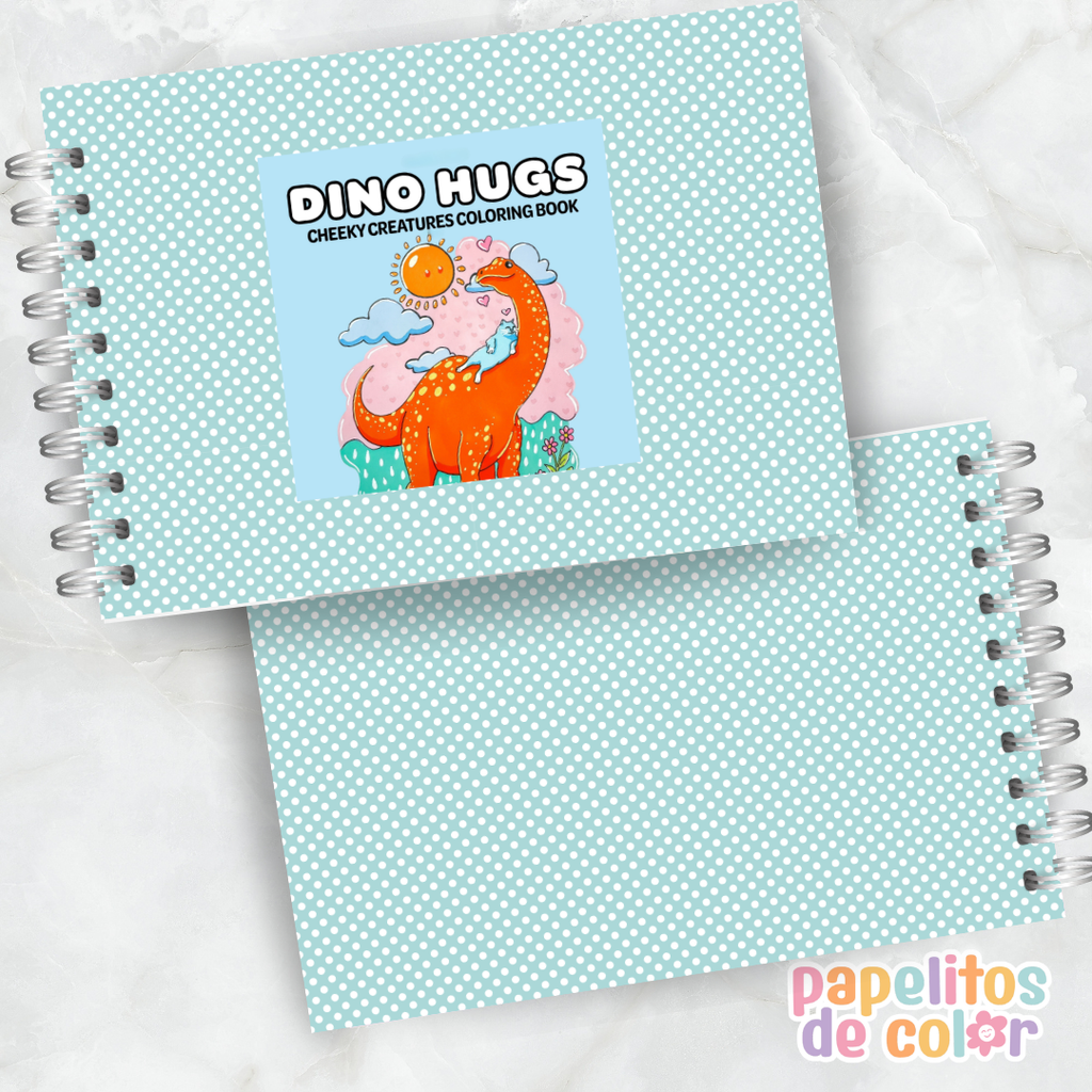 🦕💚 Libro para Pintar Dino Hugs  ✨