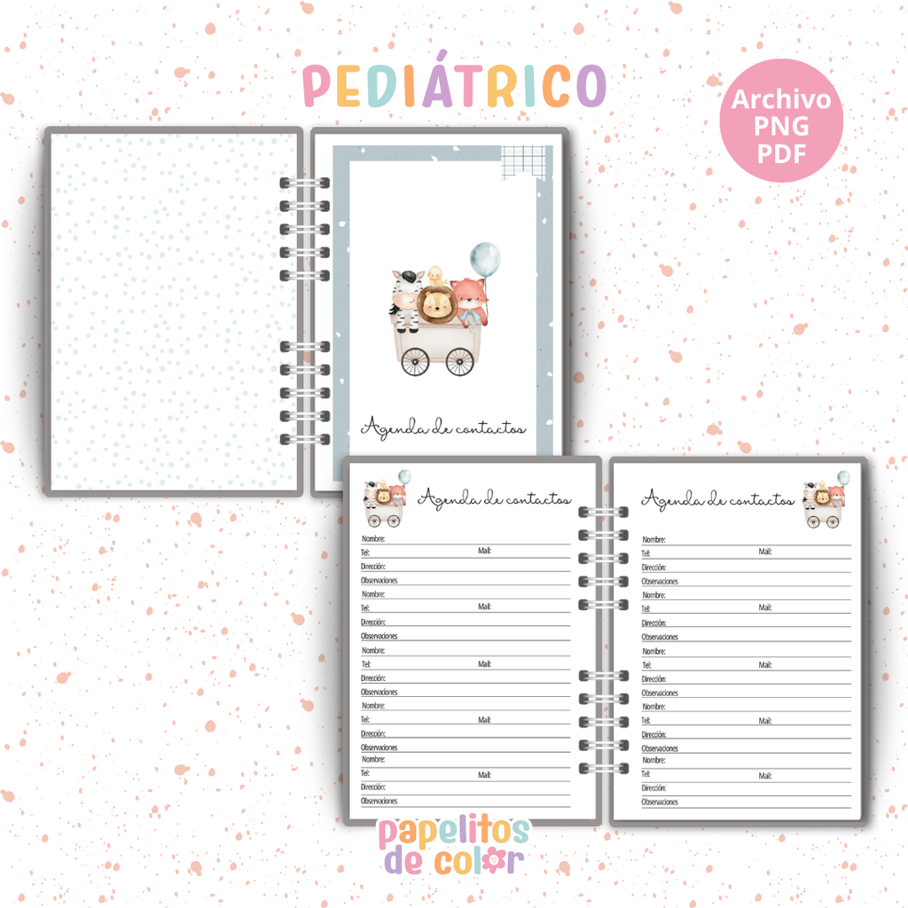 🦁🦓 Cuaderno Pediátrico - Amigos de Ben🦊