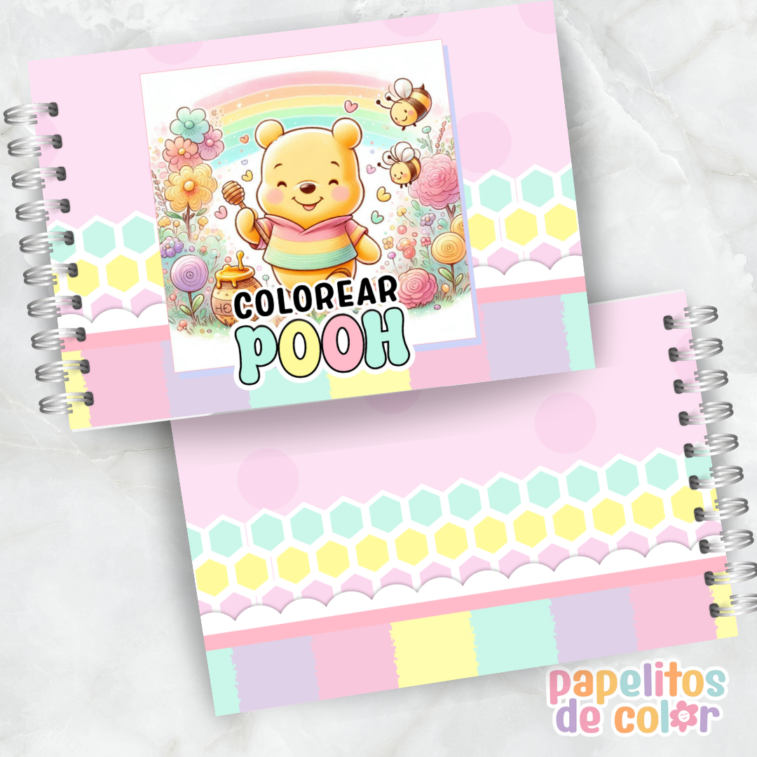 🍯🎶 Libro para pintar Pooh 🧸🎨