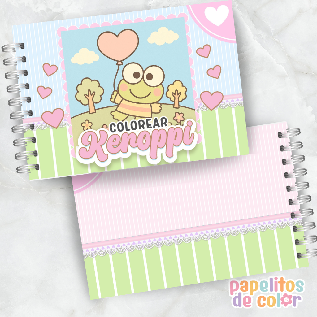 🐸✨ Libro para pintar Keroppi ✨🐸