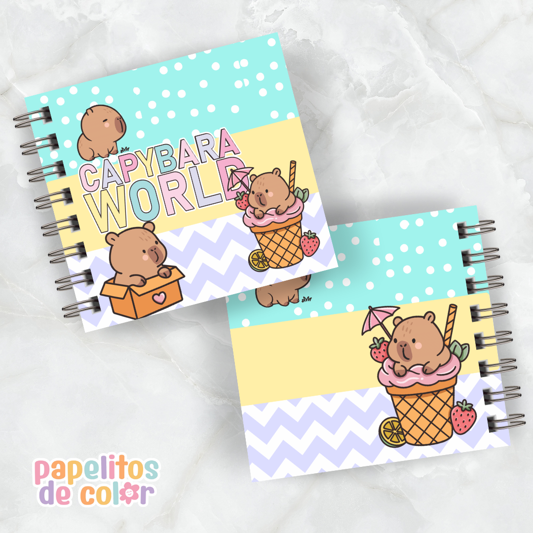 🎨 Libro para Pintar Capibaras (100 Hojas)
