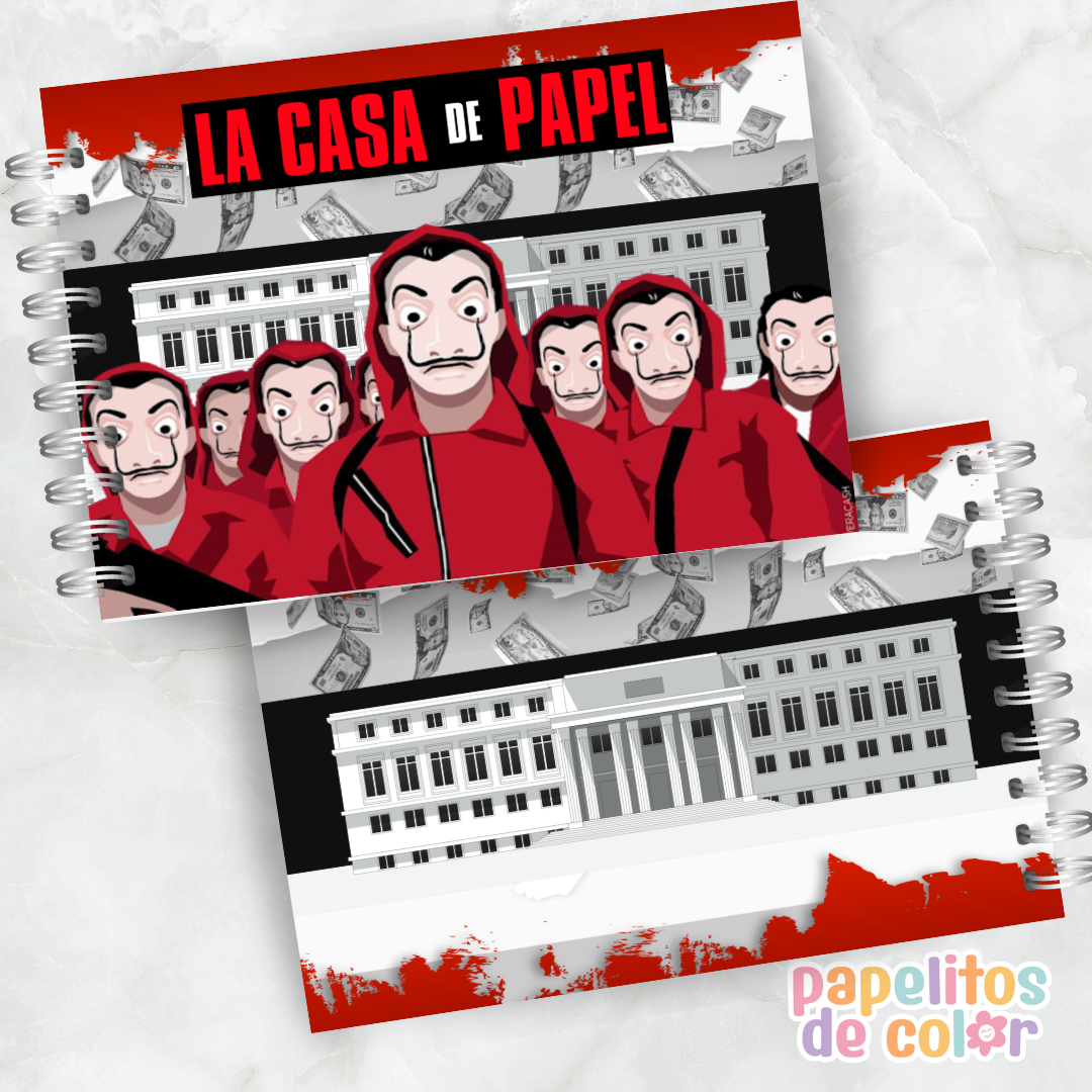 ❤️💰 Libro para pintar La Casa de Papel 💰❤️