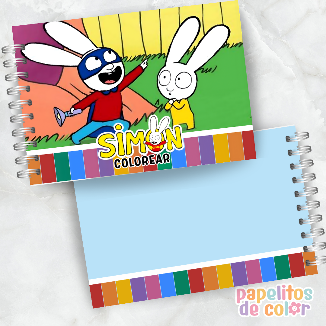 🎶🎨 Libro para pintar Simón 💙✨