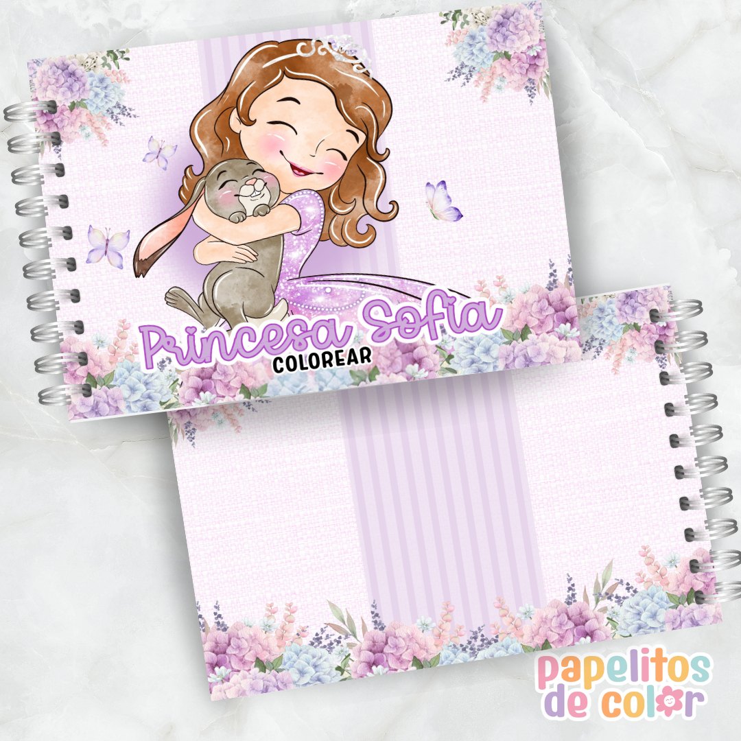 💜👑 Libro para pintar Princesita Sofía 👑💜