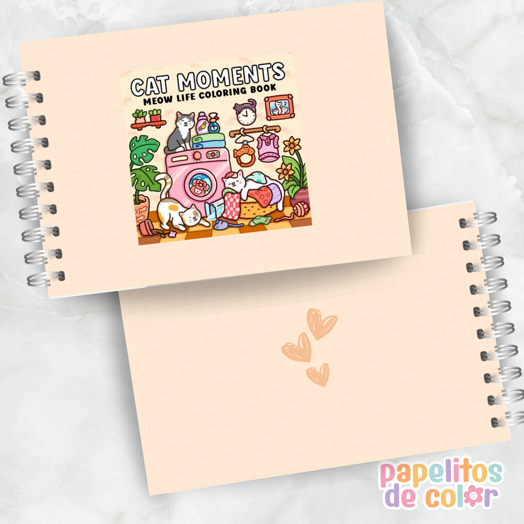🐱 Libro para Pintar Cat Moments 🎨✨