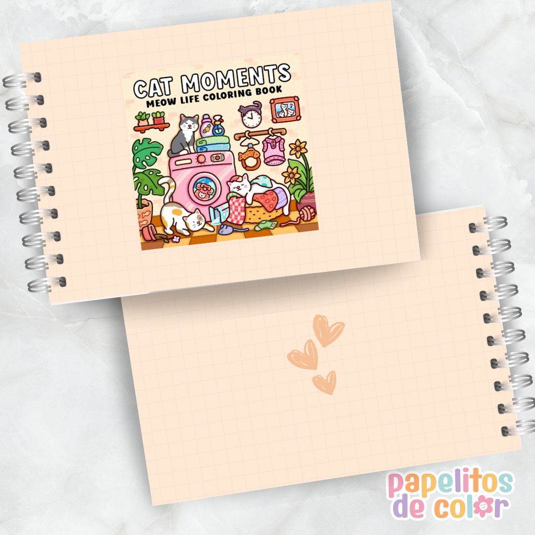 🐱 Libro para Pintar Cat Moments 🎨✨