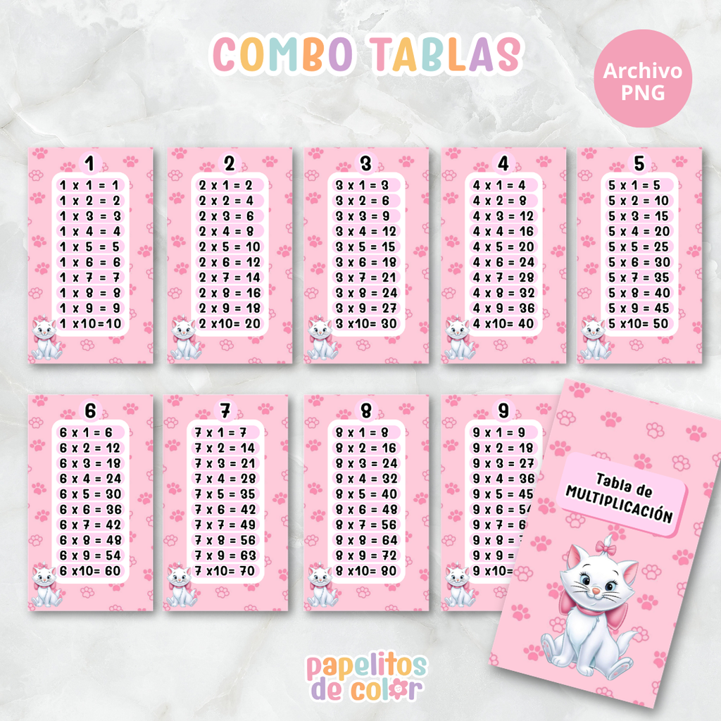 📚✨ Tablas para Multiplicar – Vol. 6 ✨📚