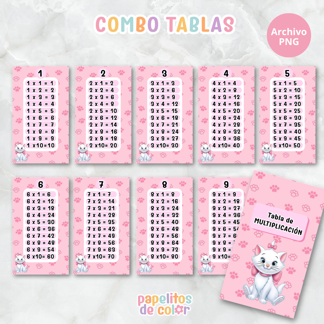 📚✨ Tablas para Multiplicar – Vol. 6 ✨📚