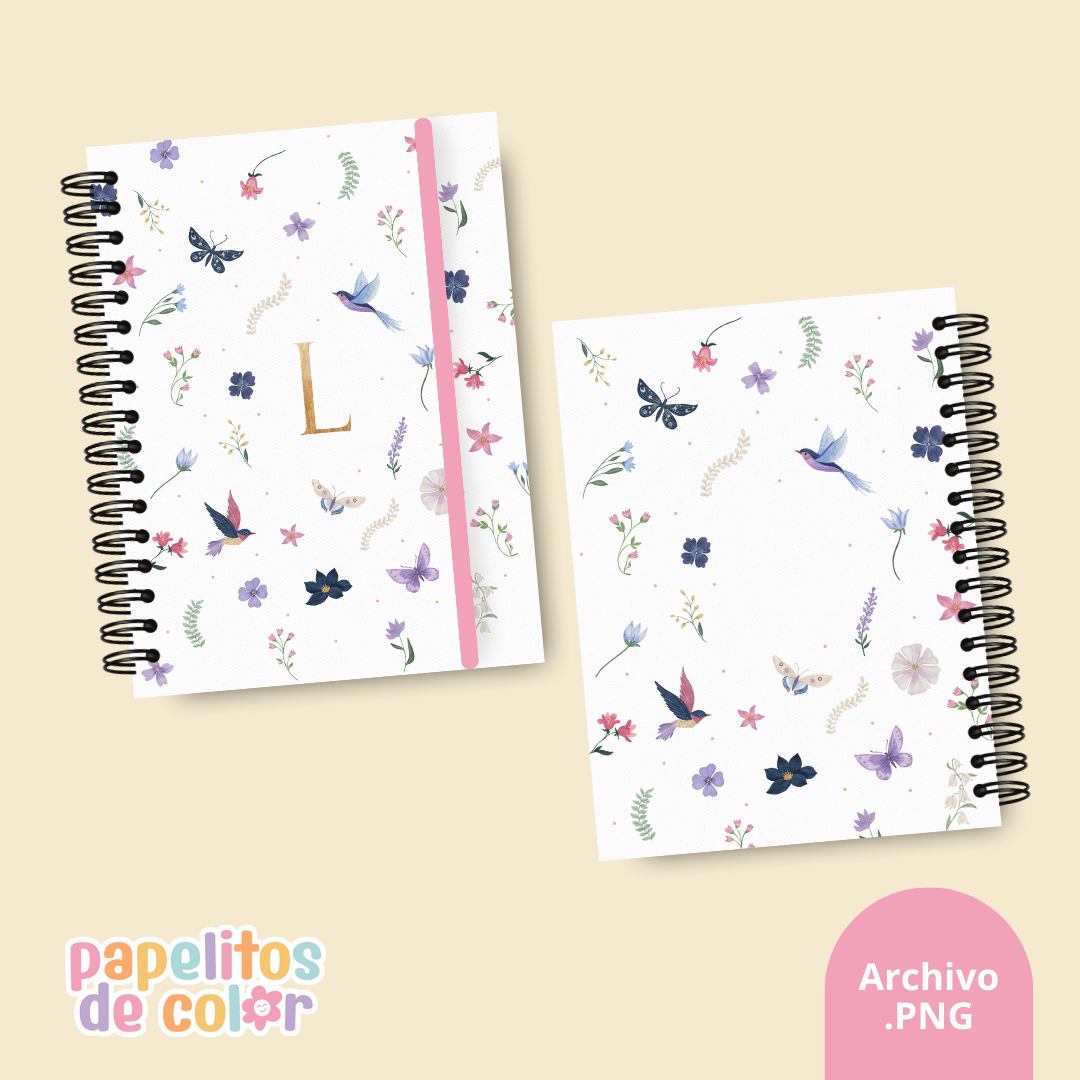 🌷 Pack Portadas ABC – Iniciales Aesthetic ✨