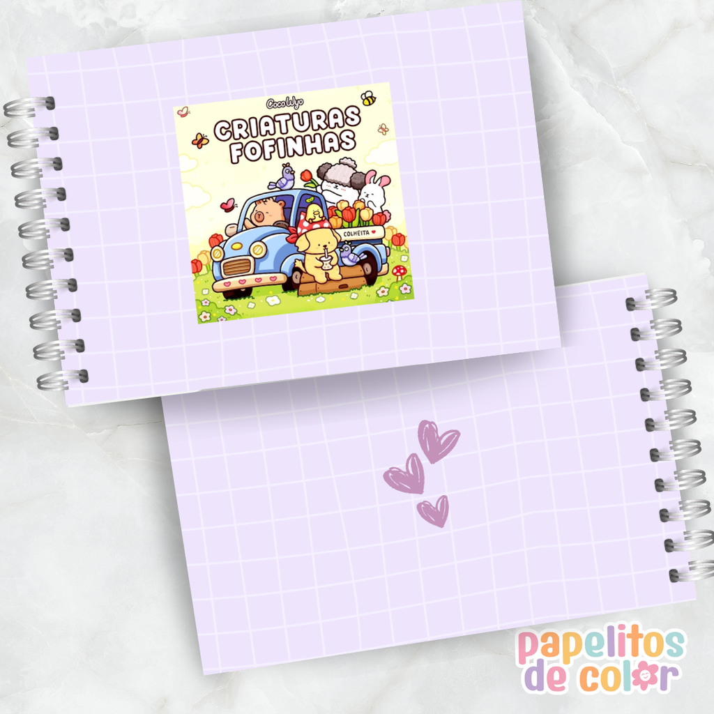 🧸✨ Librito para Pintar Criaturas Fofinhas 🎨💖