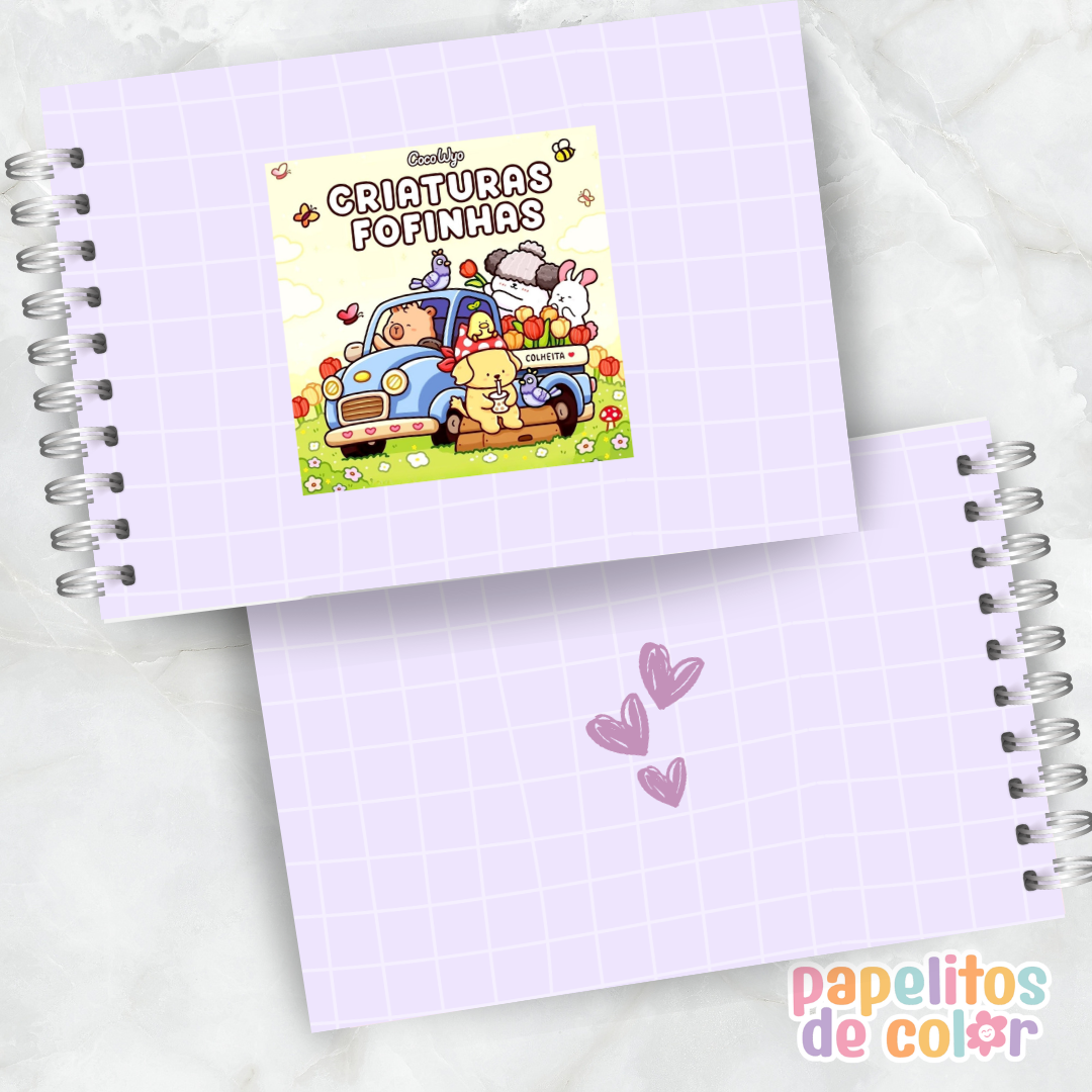 🧸✨ Librito para Pintar Criaturas Fofinhas 🎨💖