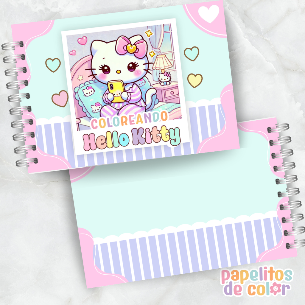 🐱💖Libro para pintar Hello Kitty 🎀✨