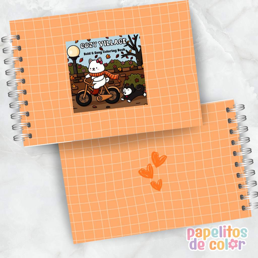 🏡 Cuaderno para Pintar Cozy Village✨