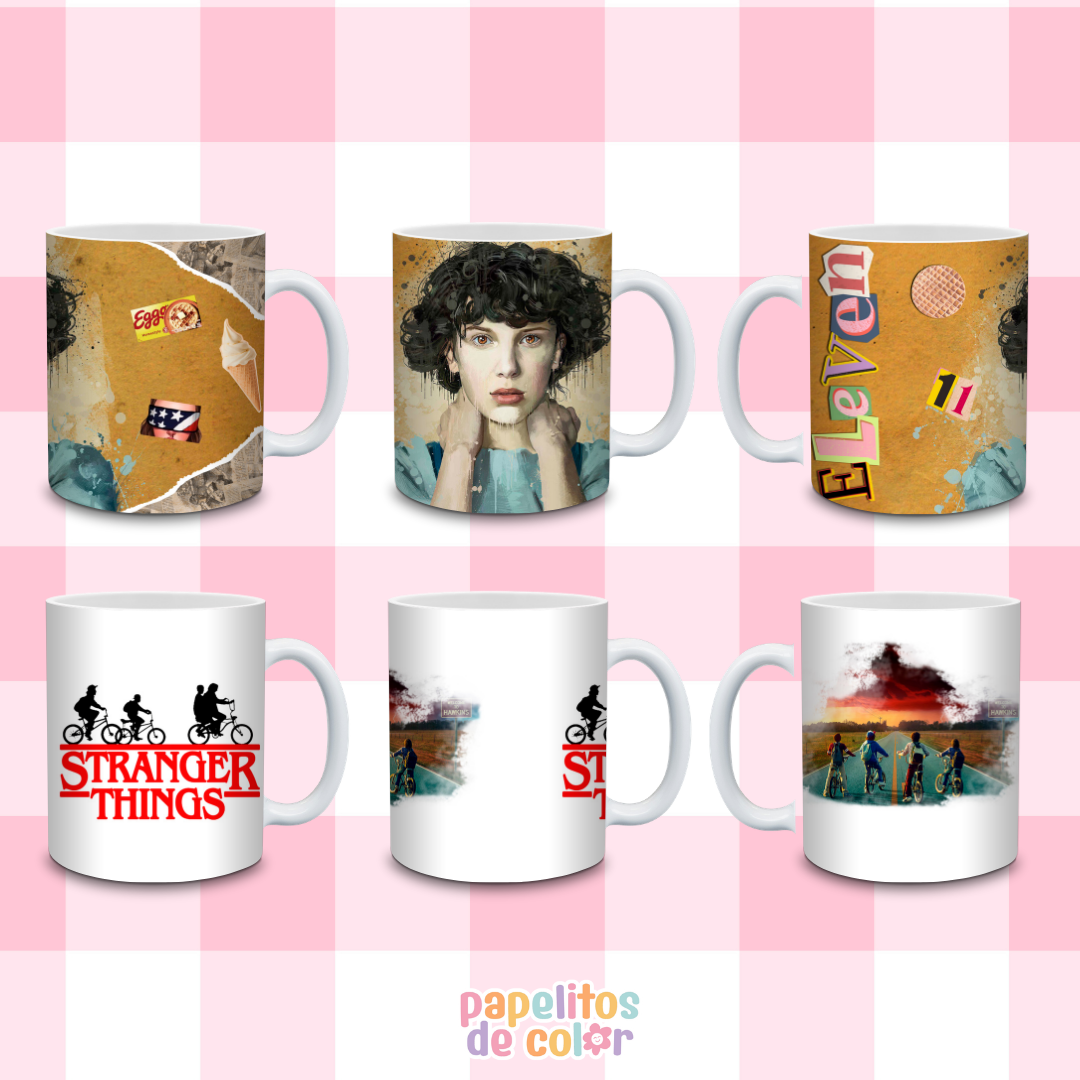 ☕🕯️ Diseños para Tazas Stranger Things ✨📺