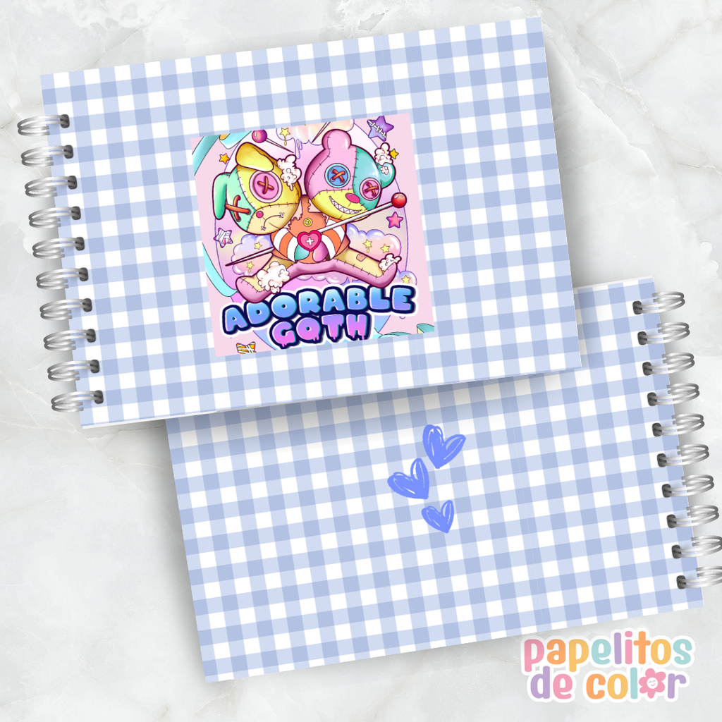 🖤✨ Cuaderno para pintar Adorable Goth ✨🎨
