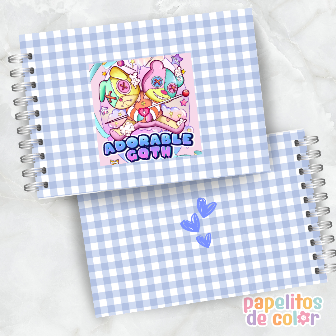 🖤✨ Cuaderno para pintar Adorable Goth ✨🎨