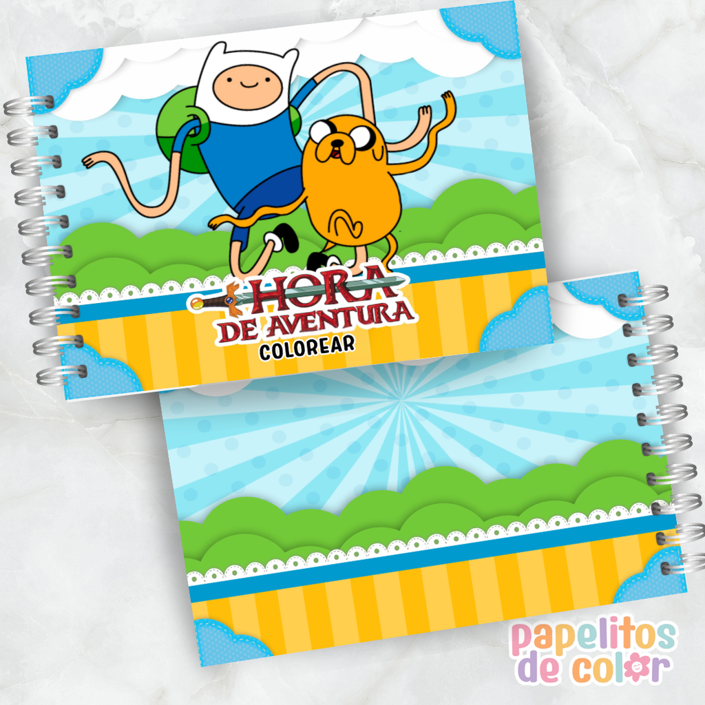 🌈 Libro para pintar Hora de Aventuras 🌈