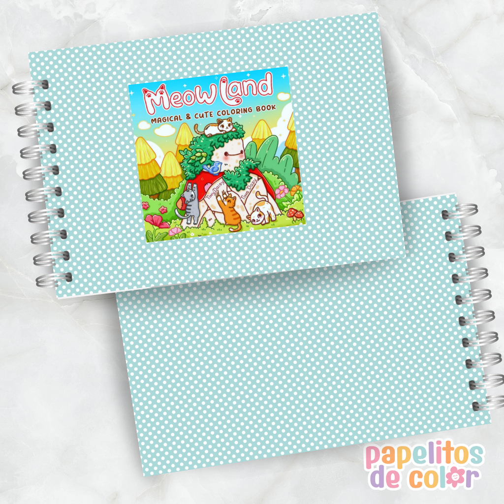 🐱🎨 Libro para Pintar Meowland ✨