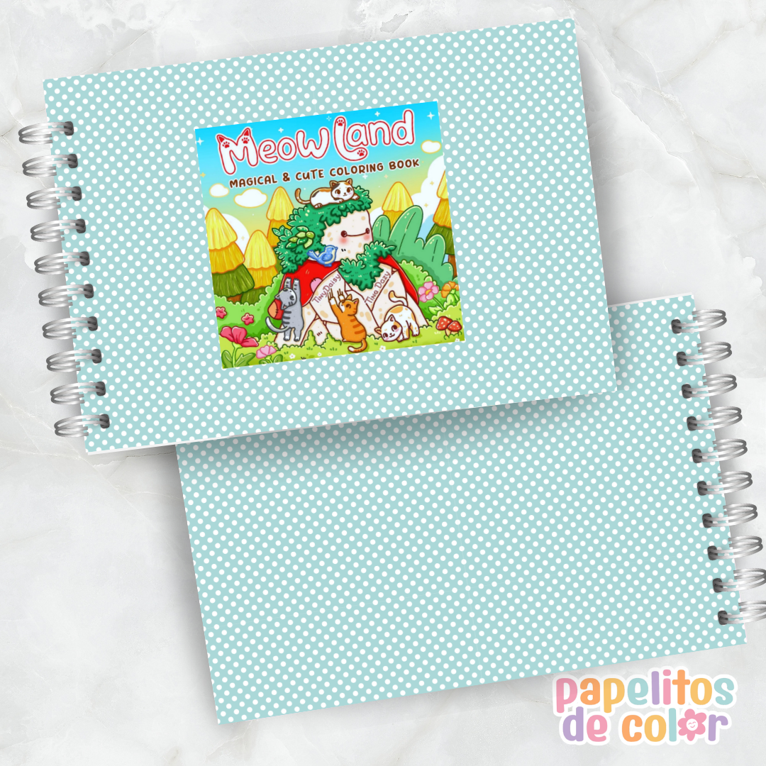 🐱🎨 Libro para Pintar Meowland ✨