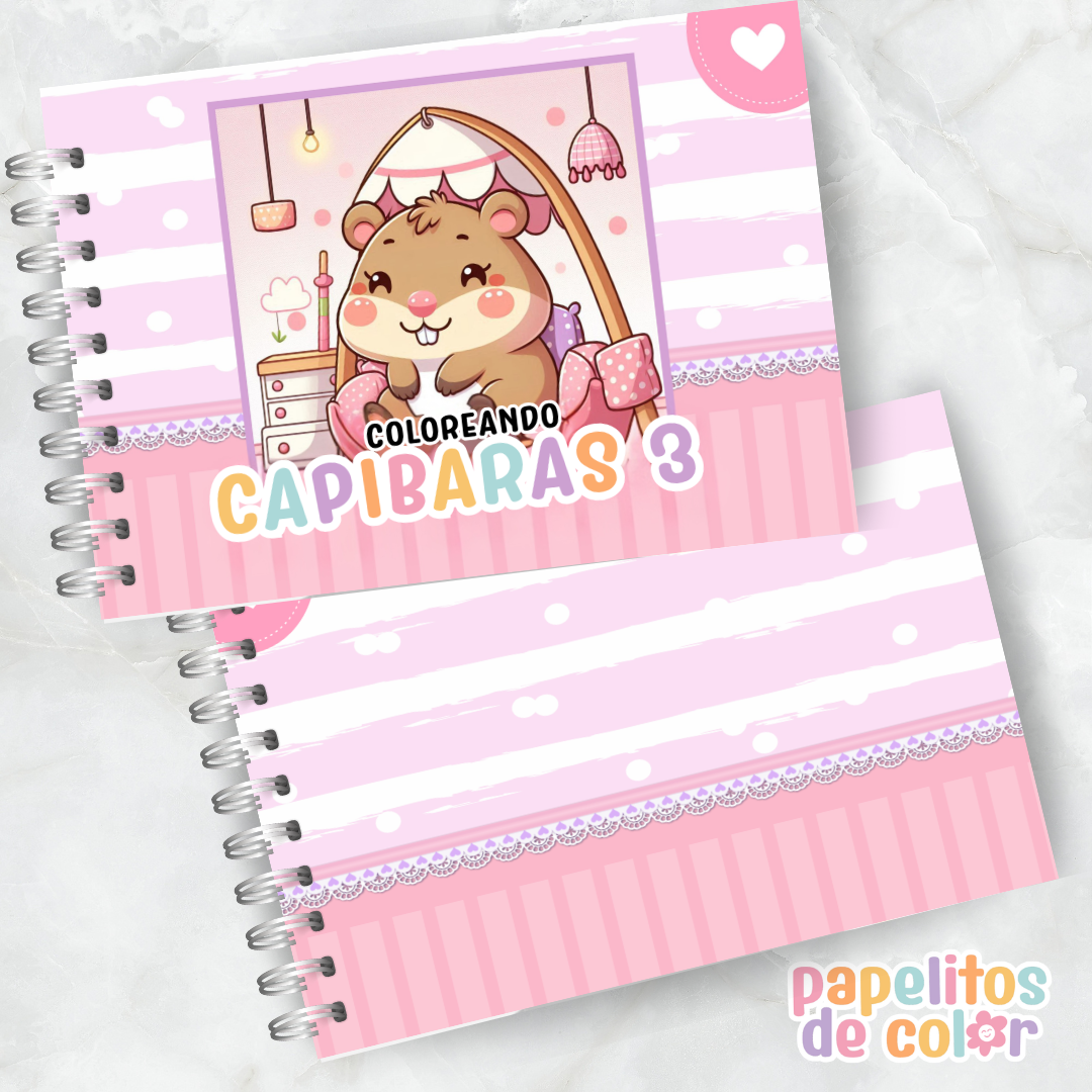 🦫 Libro para Pintar Capibaras Vol. 3 🎨✨