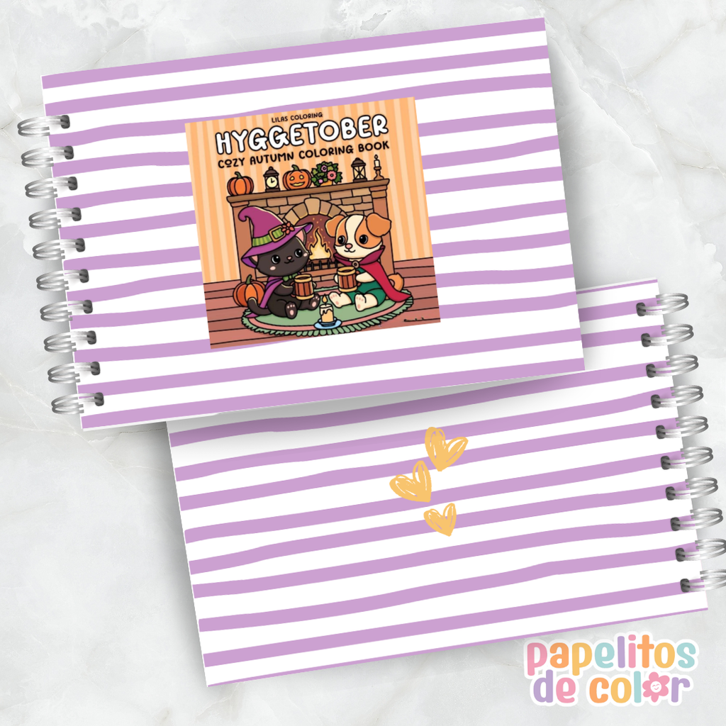 🍂🕯️ Cuaderno para pintar Hyggetober ✨🎨