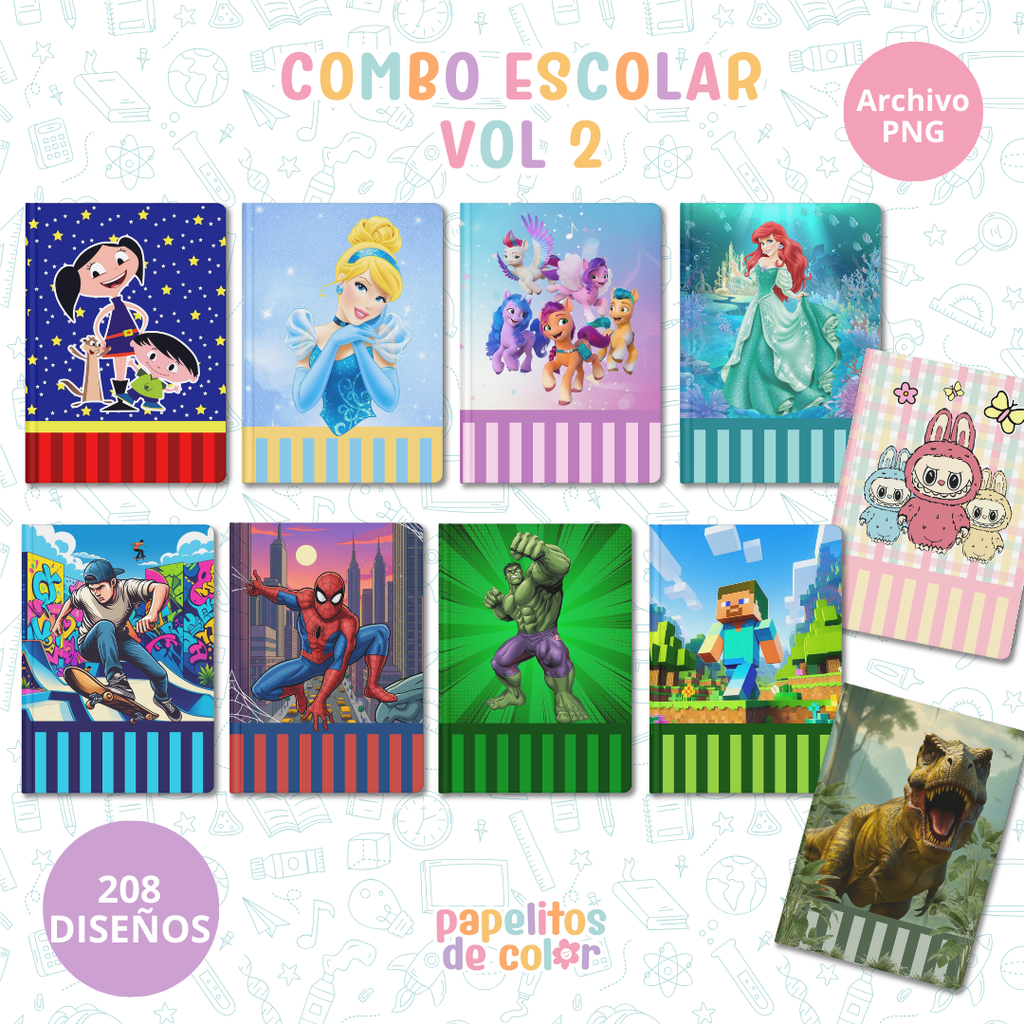 📚Escolar Vol. 2 – Cuadernos Abrochaditos💼
