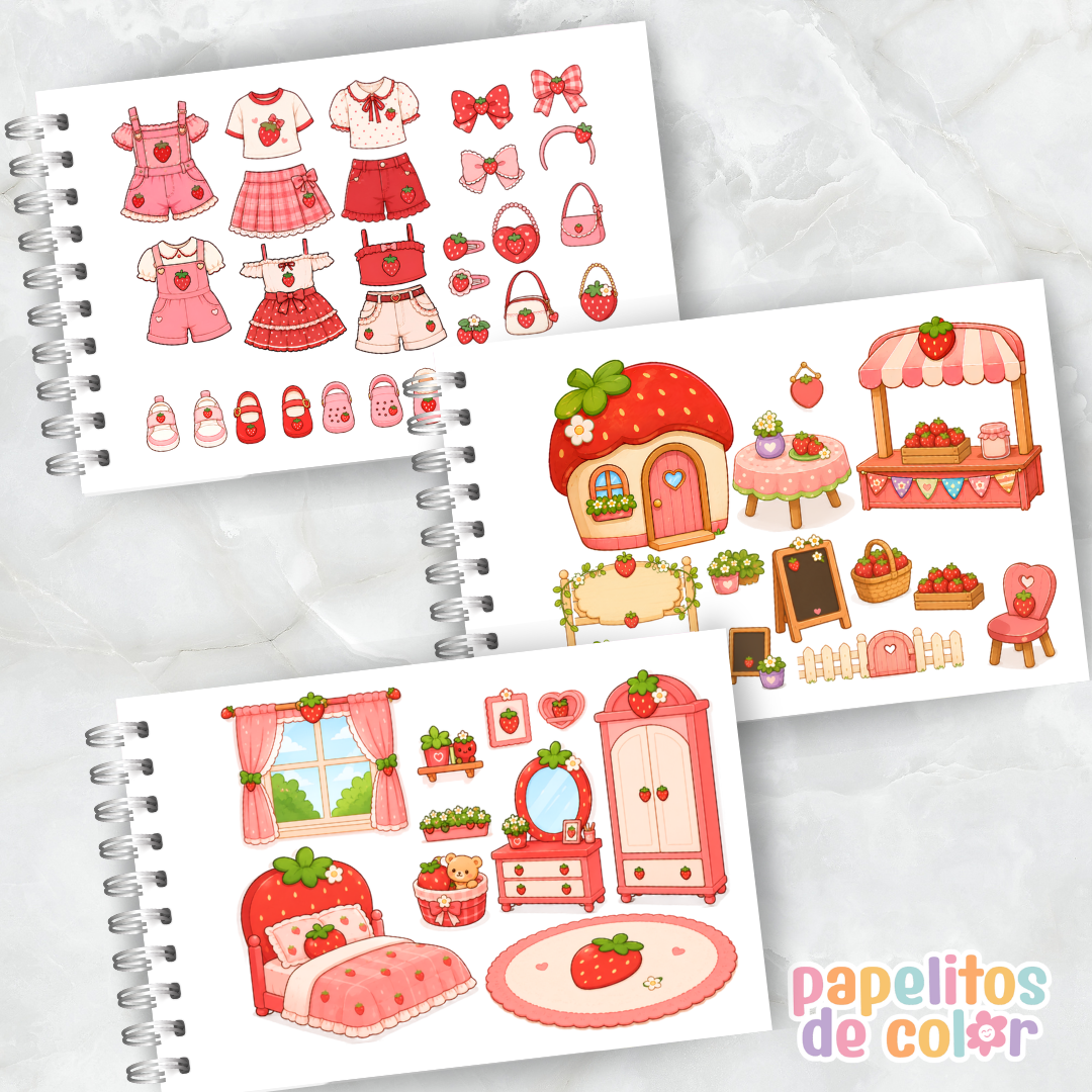 🍓🍒 ¡Paper Dolls Frutitas! 🍋🍉