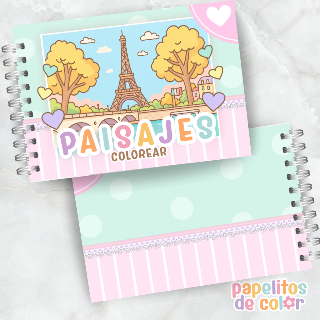🌄 Libro para pintar Paisajes 🌄