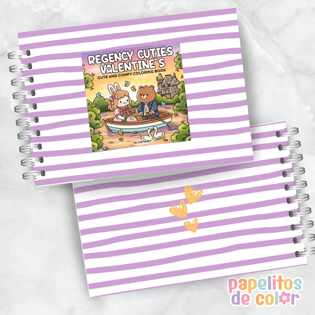 💕🎨 Libro para Pintar Regency Cuties Valentines ✨