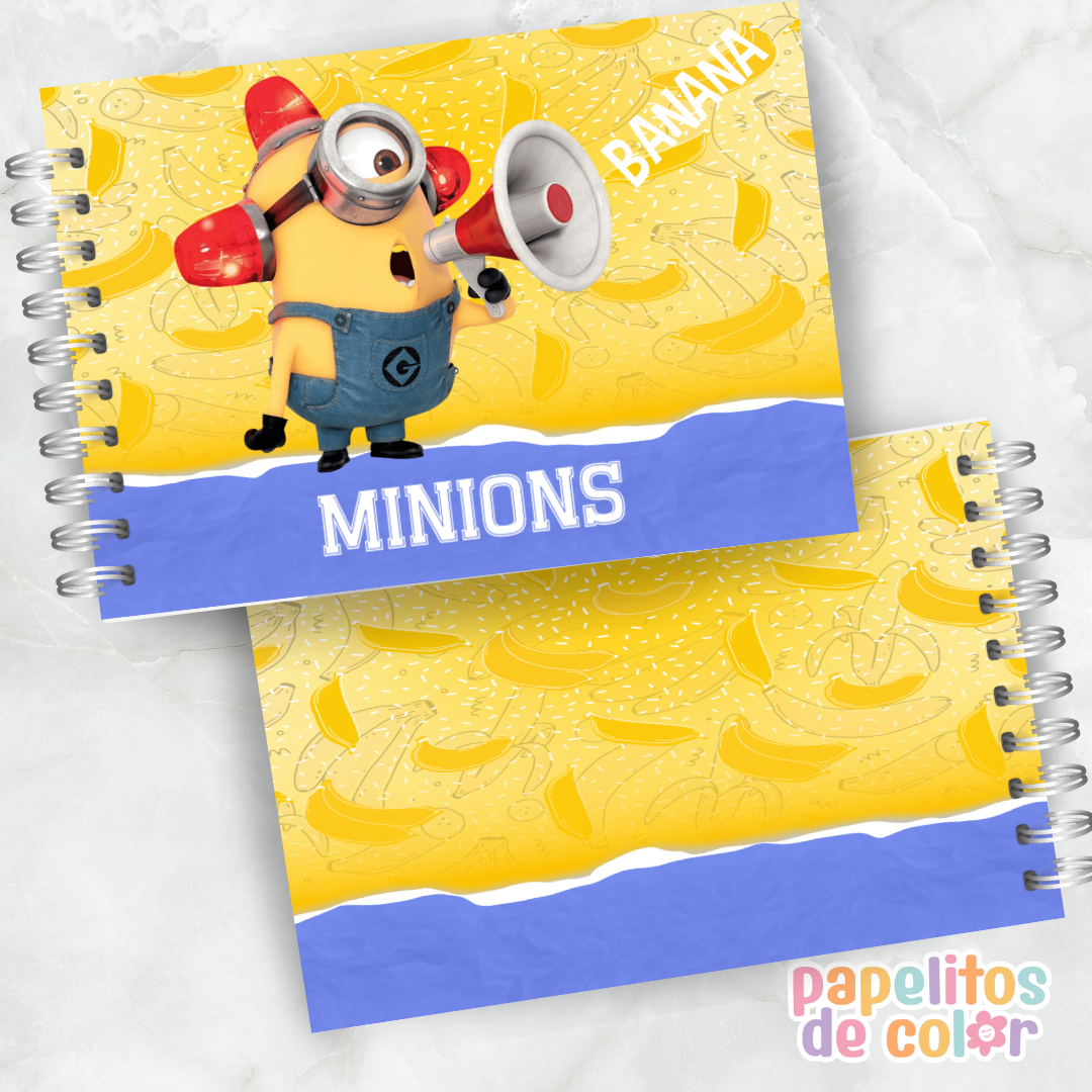 🍌💛 Cuaderno para pintar Minions 💛🍌