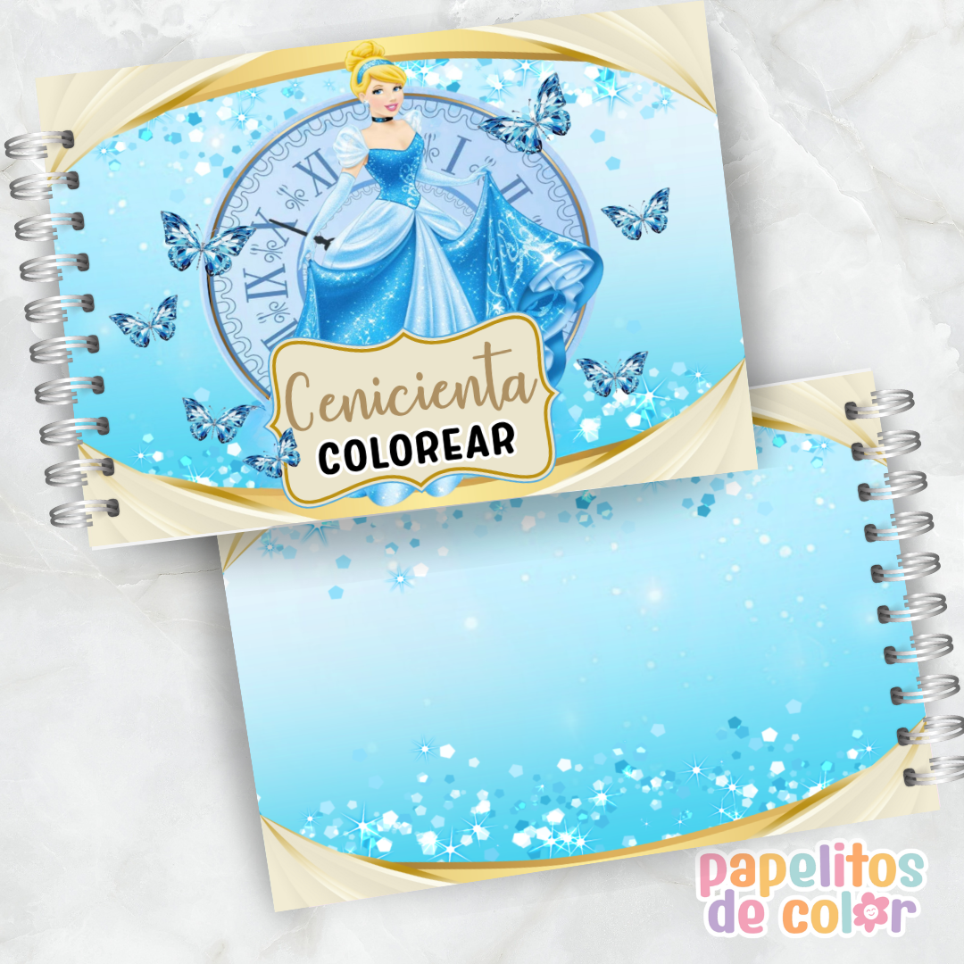 👠 Libro para pintar Cenicienta 👠
