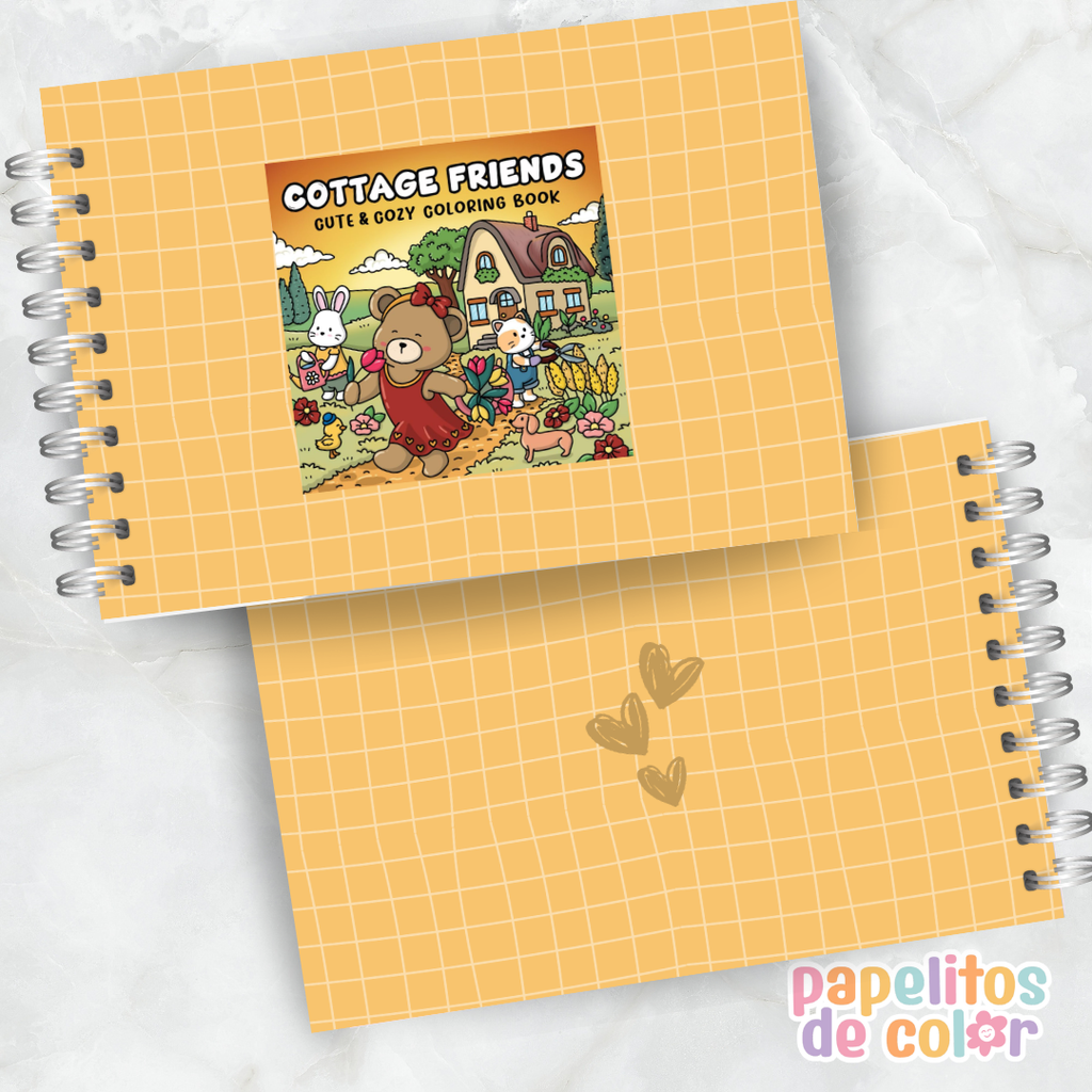 🏡🐻  Libro para Pintar Cottage Friends 🌿🎨