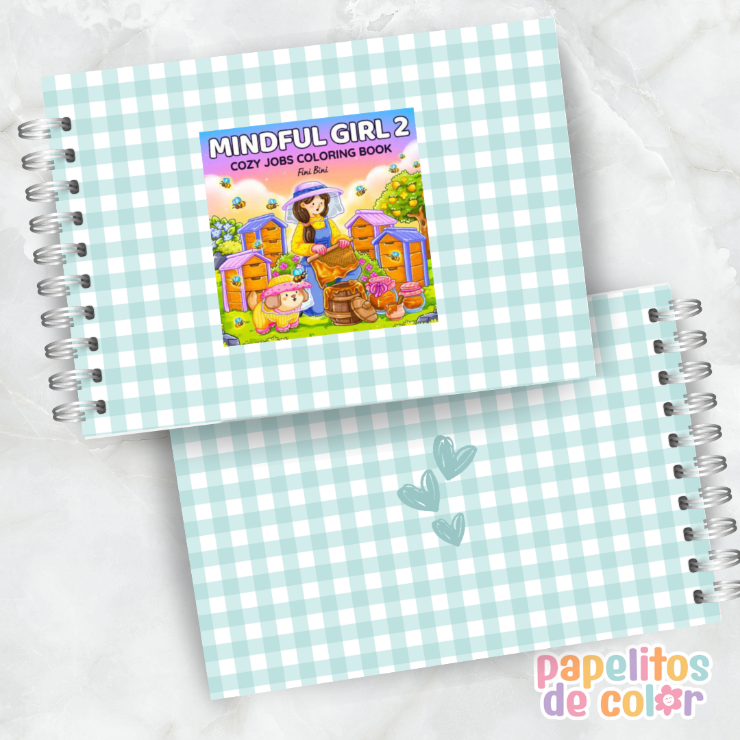 🌸🧘‍♀️ Cuaderno para pintar Mindful Girl ✨🎨