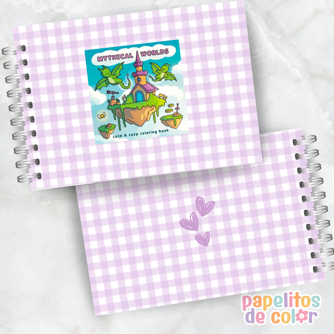 🧙‍♂️✨ Cuaderno para pintar mystical world ✨🐉