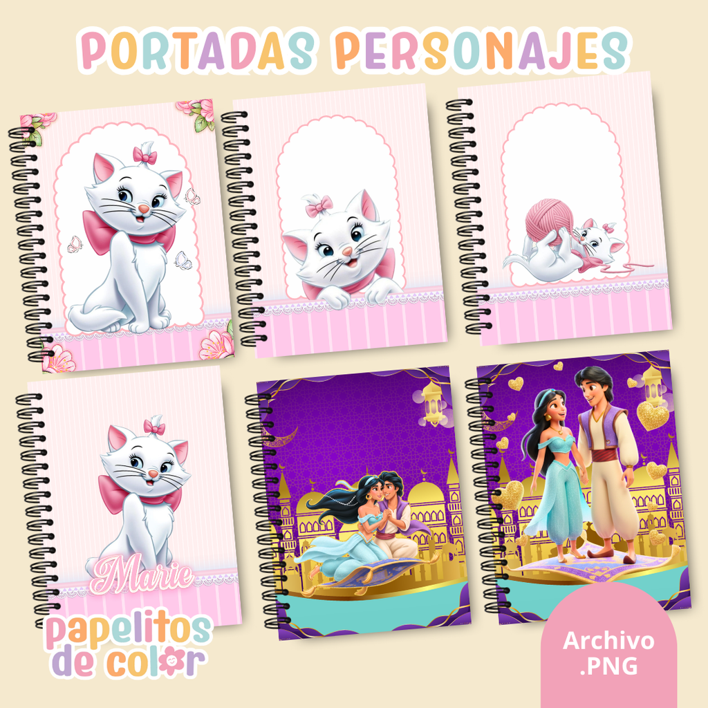 📚✨ Combo Portadas Personajes – Vol. 13 🌵✨