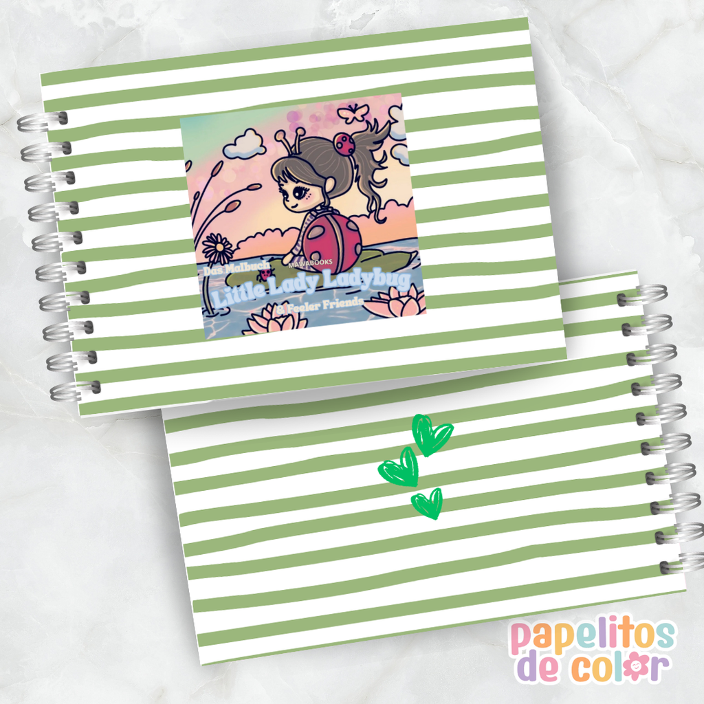 🐞🌸 Libro para Pintar Little Ladybug ✨