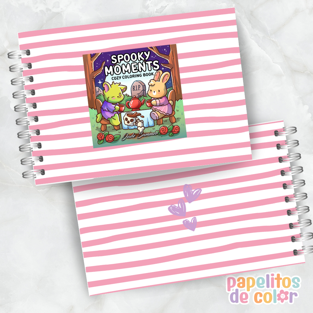 👻🖤 Cuaderno para pintar Spooky Moments ✨🎨