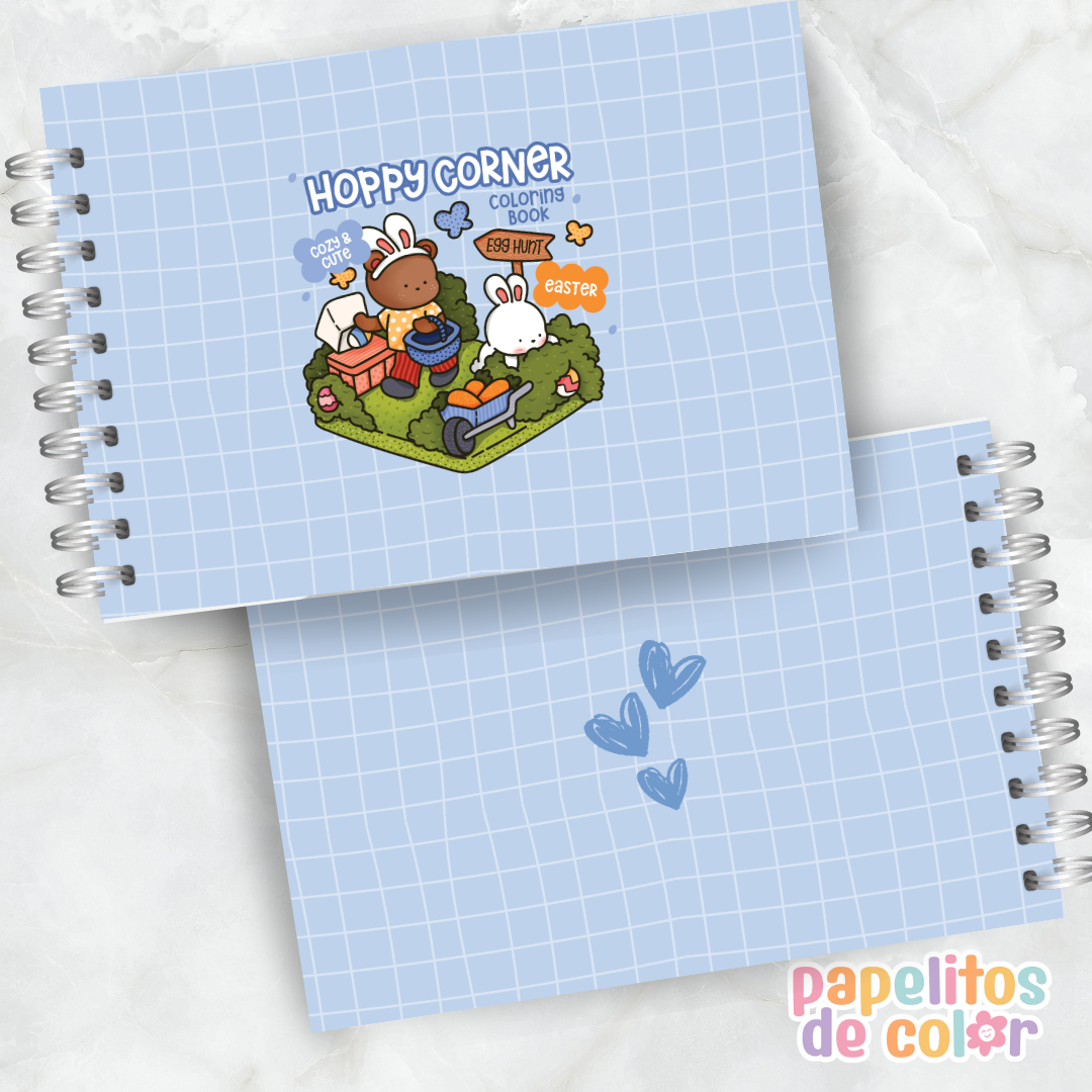 🐰🌸 Libro para Pintar Hoppy Corner 🎨💖