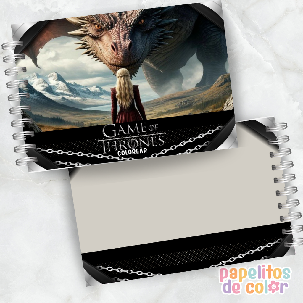 🐉 Libro para pintar Game of Thrones 🐉