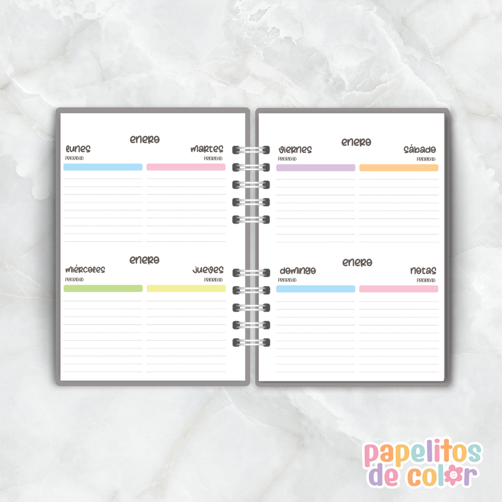 ✨ Agenda Charletas Semanal 💬🩷 (Perpetua)