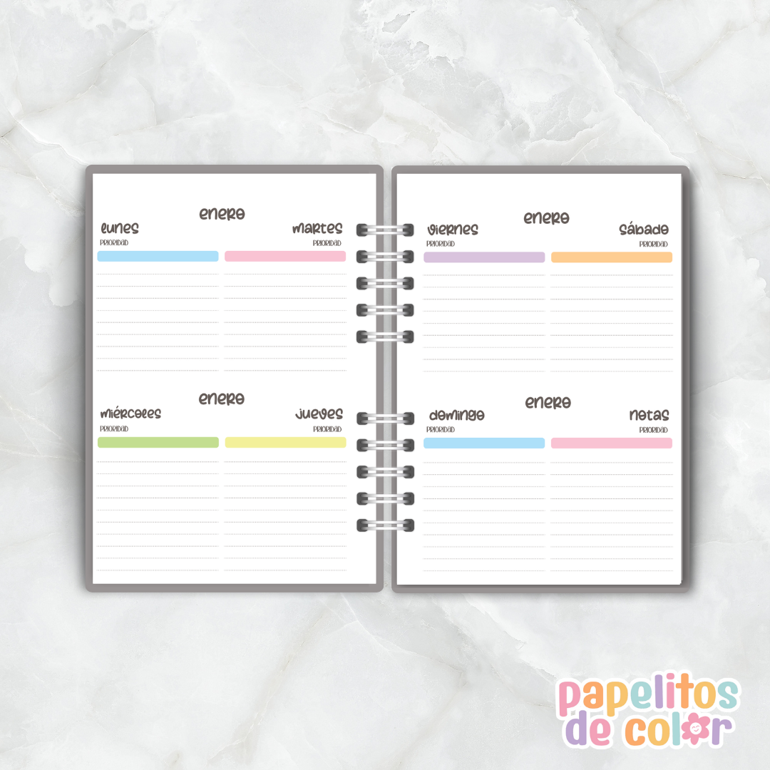 ✨ Agenda Charletas Semanal 💬🩷 (Perpetua)