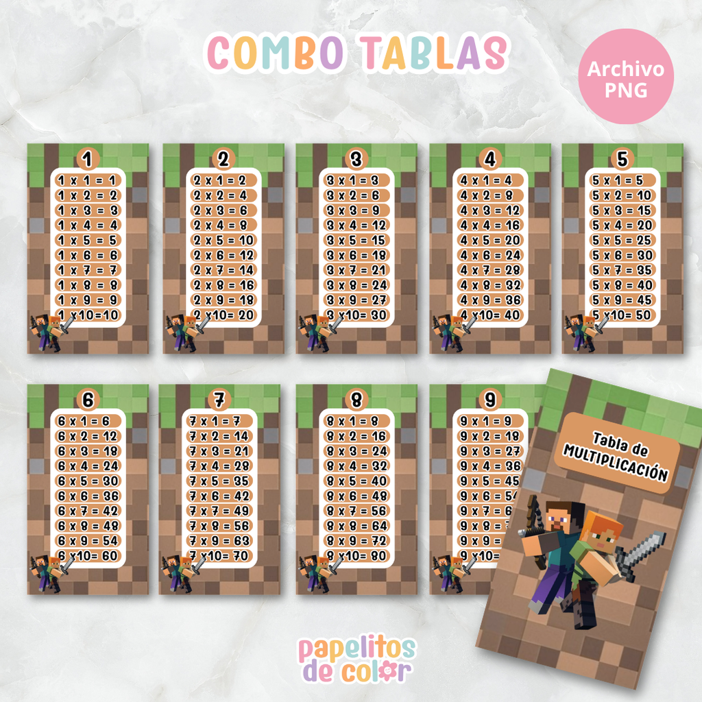 📚✨ Tablas para Multiplicar – Vol. 7 ✨📚