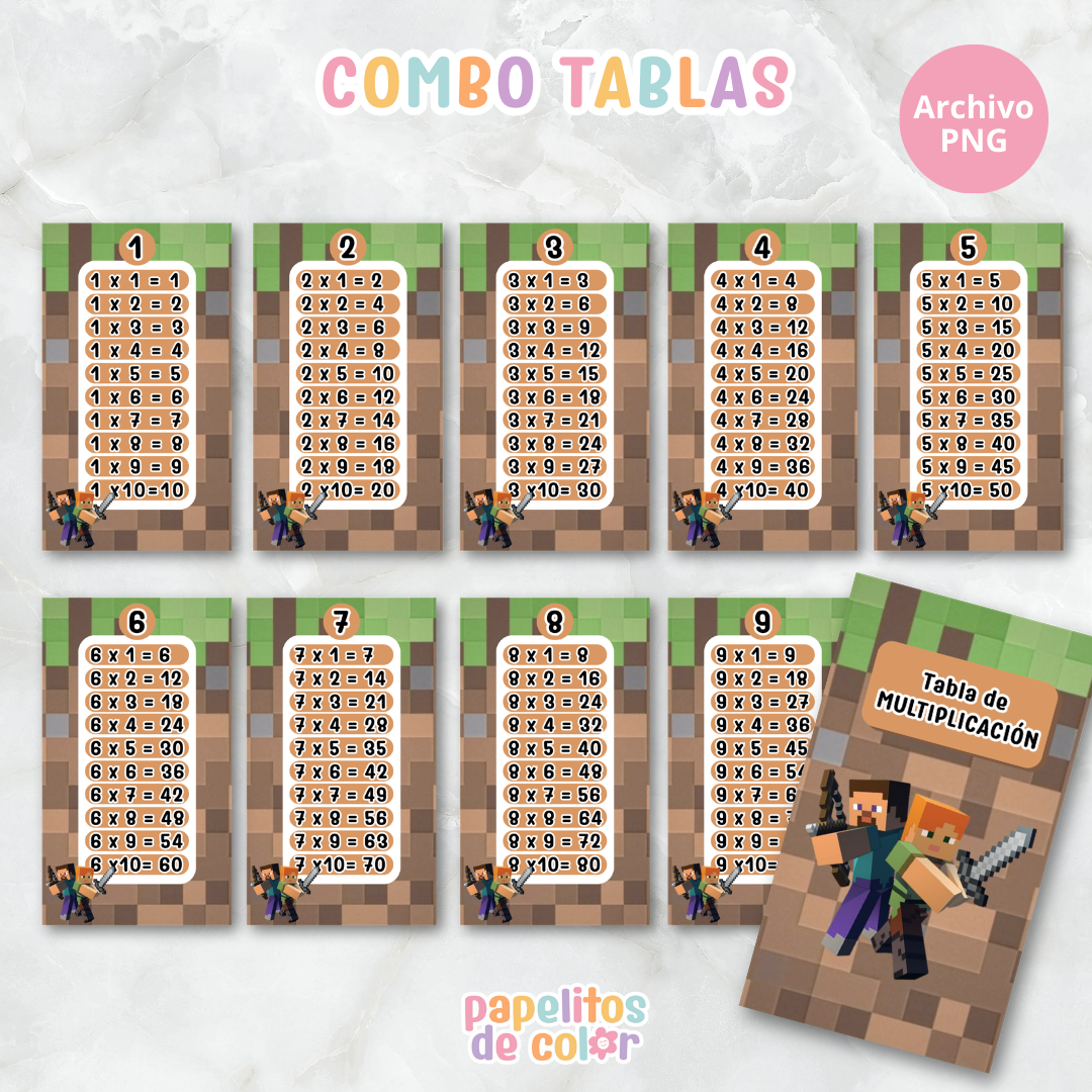 📚✨ Tablas para Multiplicar – Vol. 7 ✨📚