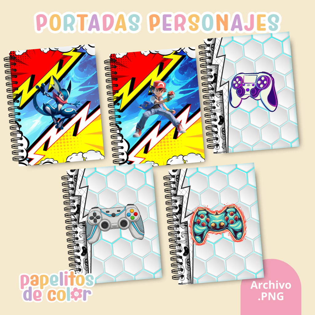 📚✨ Combo Portadas Personajes – Vol. 11 🎮✨