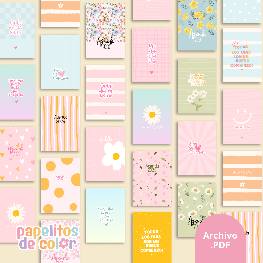 Pack 25 Portadas Agendas - Kit 1