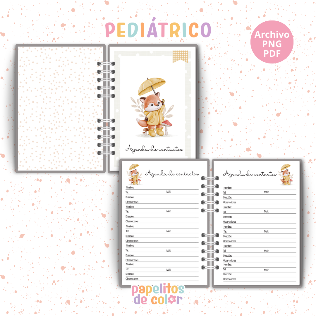 🦊 Cuaderno Pediátrico - Zorrita💕