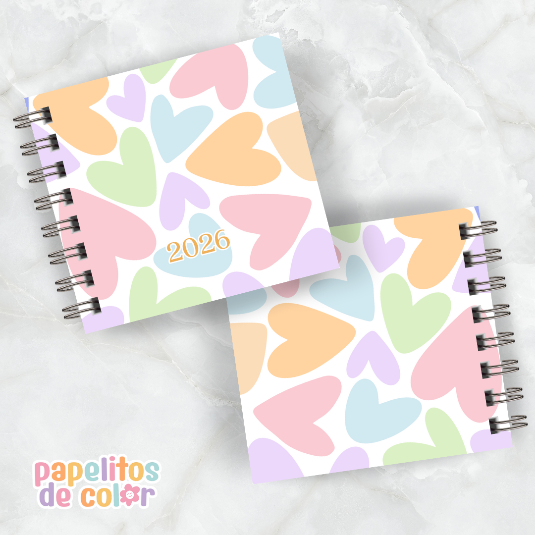 Agenda Arcoiris 2026 🌈 (15x15 cm)