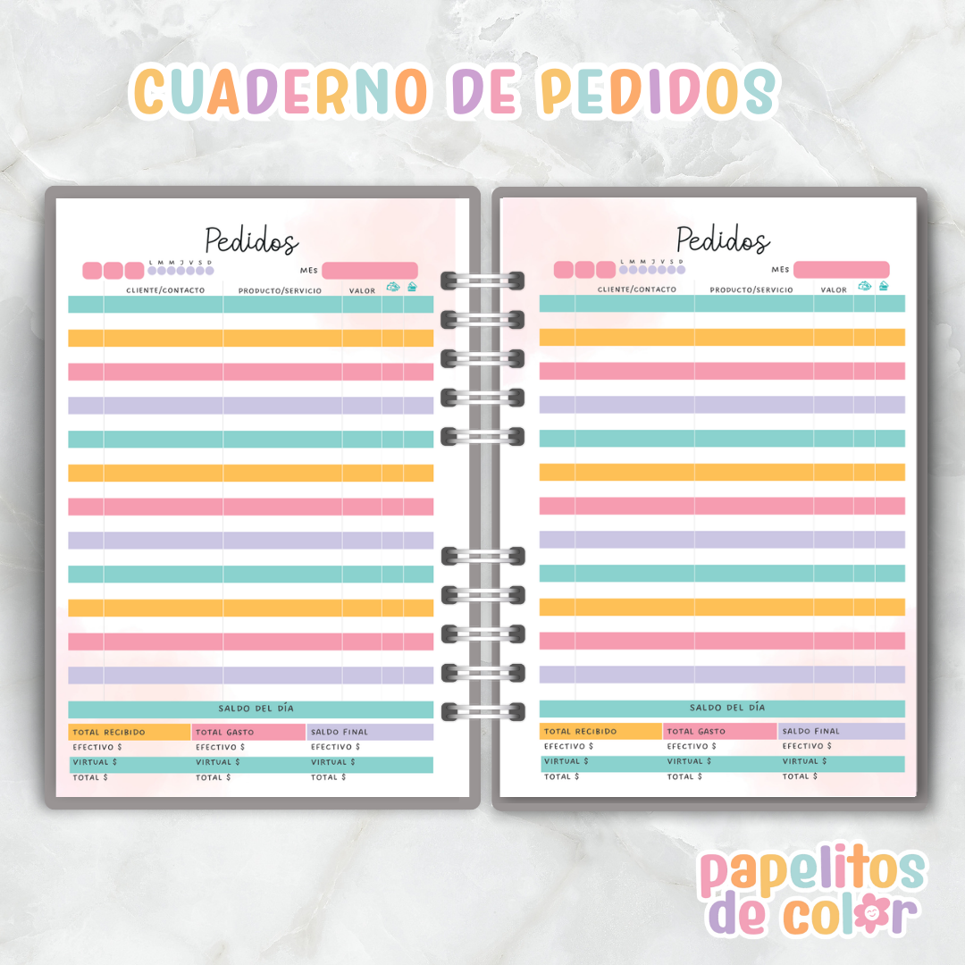 📝Cuaderno de Pedidos✨