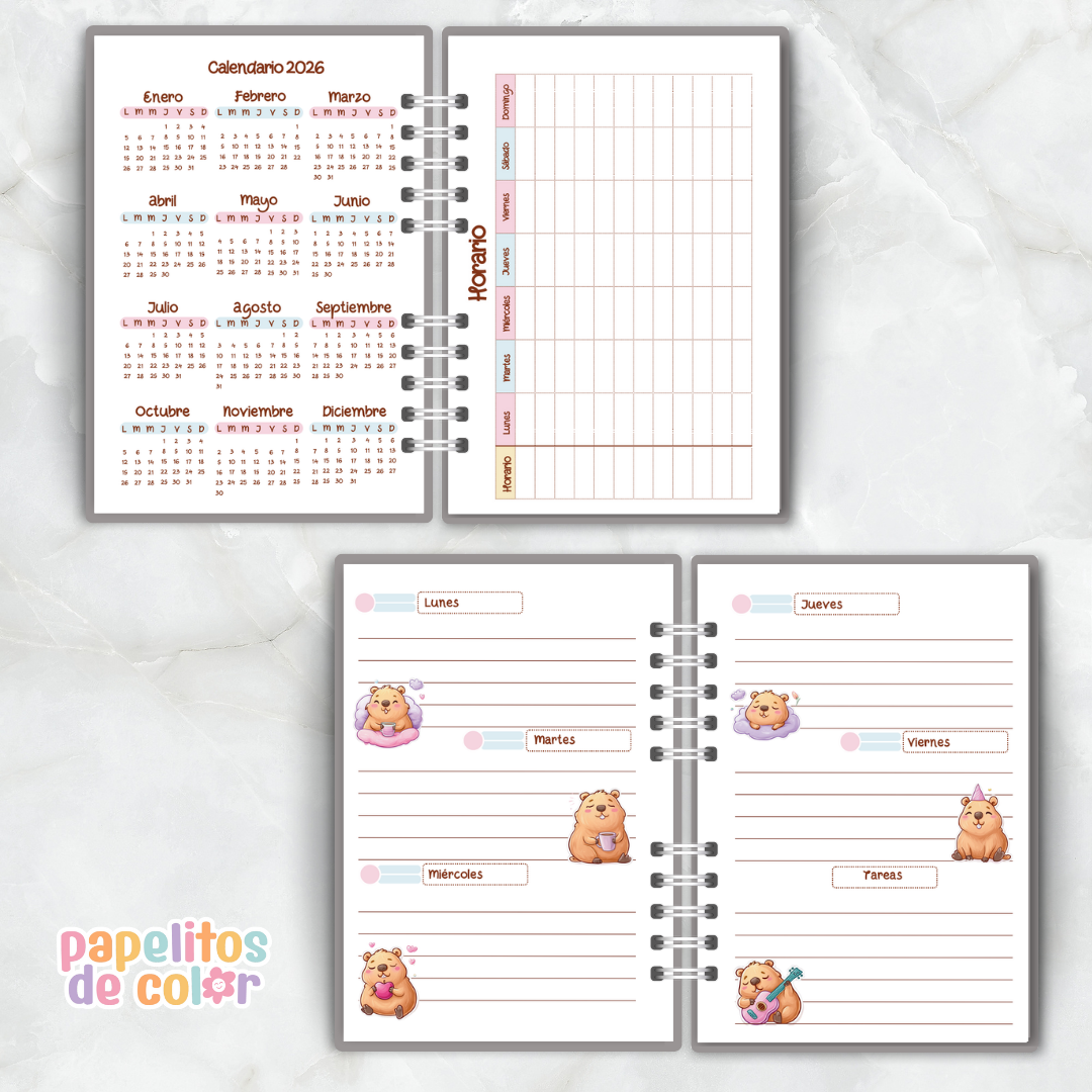 🦫 Combo Capibara Escolar🎒